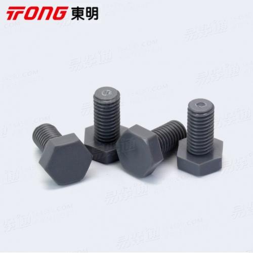 PVC硬聚氯乙烯外六角螺栓 耐腐蝕耐酸堿塑料螺絲