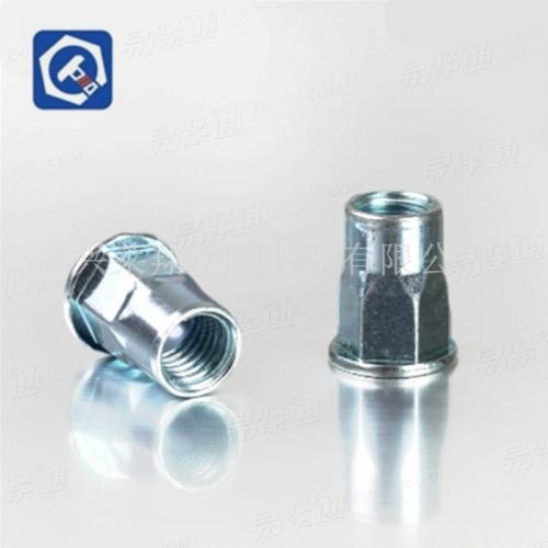 平圆头内外半六角铆螺母YJT8002