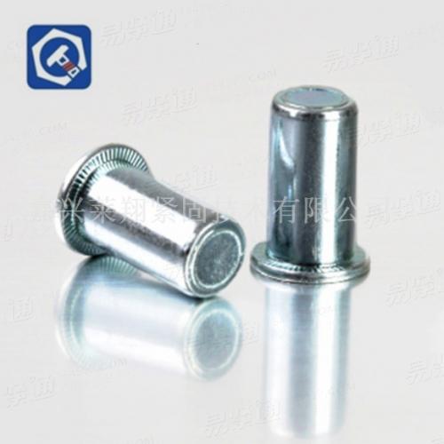 平頭圓柱碳鋼鉚螺母可定制