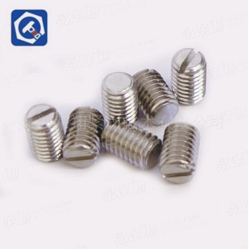 304不锈钢一字开槽平端紧定螺丝 M3系列止付螺丝
