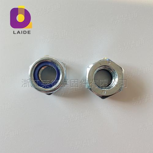 DIN985尼龙锁紧螺母 非金属嵌件薄型锁紧螺母