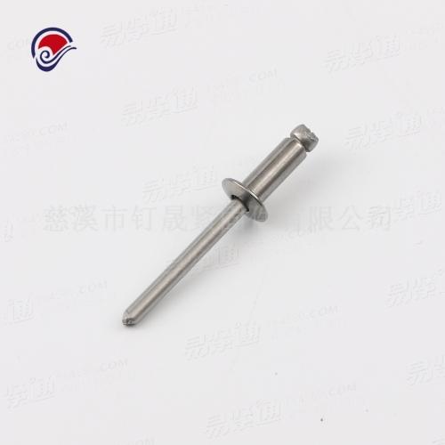厂家直销Φ3.2*6、Φ3.2*8、Φ4*8、Φ4*10半圆头开口式全钢抽芯铆钉 现货促销