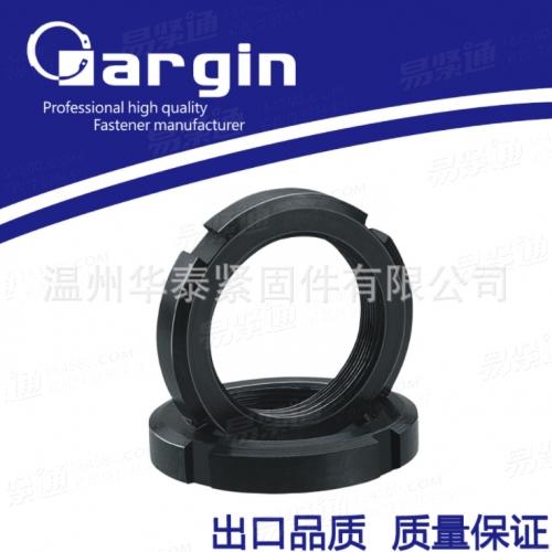 GB812圓螺母開槽螺母止退螺母四槽螺母圓螺母并帽M10-M60