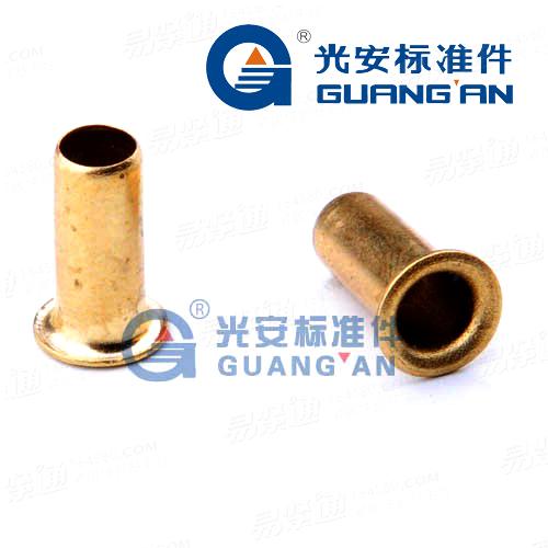 GB876全空心鉚釘銅鉚釘銅空心鉚釘銅管狀鉚釘紫銅鉚釘