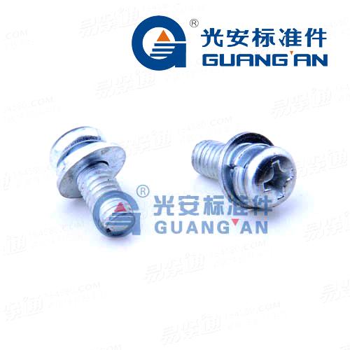 GB9074.4十字槽盘头螺钉、弹簧垫圈和平垫圈组合件十字球面三组合