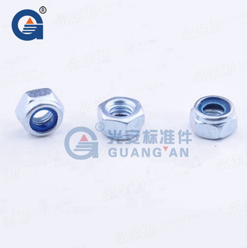 防松螺母DIN985镀锌尼龙锁紧螺母黑色自锁/锁紧螺帽 M2-M16 防滑螺母