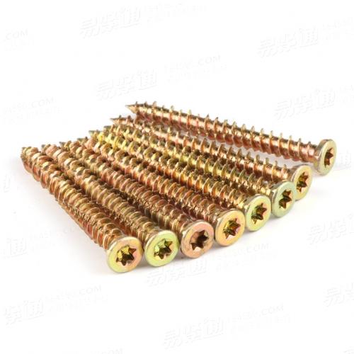 YJT4052工廠定制混凝土彩鋅梅花槽沉頭水泥釘