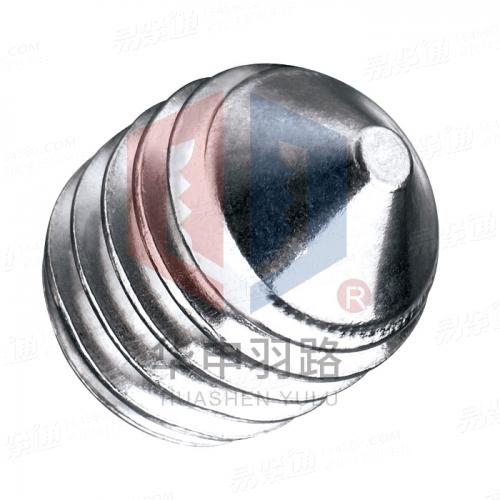 DIN914不锈钢内六角锥端紧定螺钉