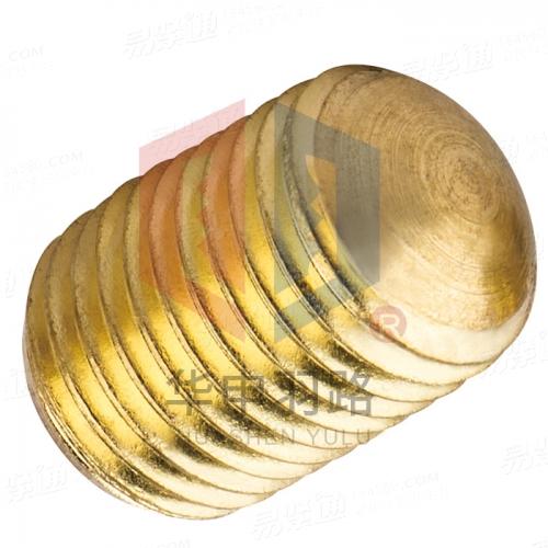 JIS1177黄铜内六角球面端螺钉圆尾端紧定螺钉