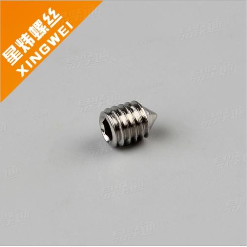 内六角锥端紧定螺钉DIN914 尖端紧定螺丝