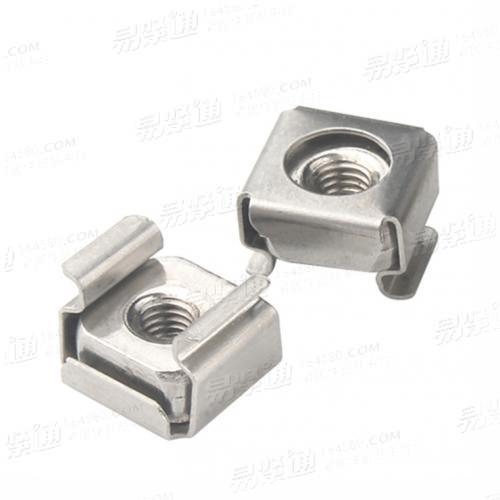 YJT3015卡式螺母 四方浮動螺母 籠式卡扣螺帽 卡扣鐵片螺母