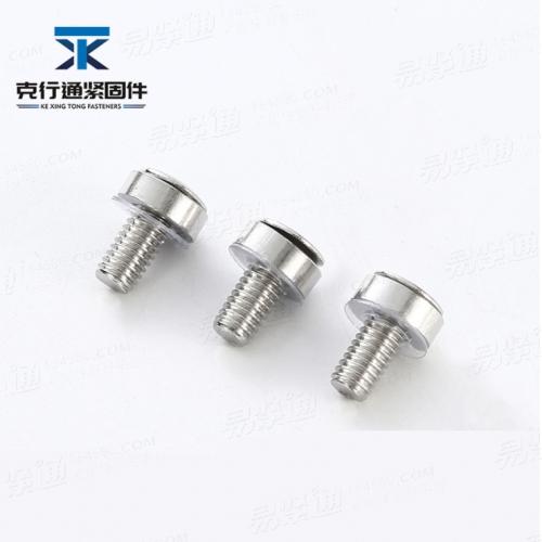YJT4031镀镍机柜螺丝 皇冠组合螺母螺丝 交换机柜网路服务器卡扣螺丝