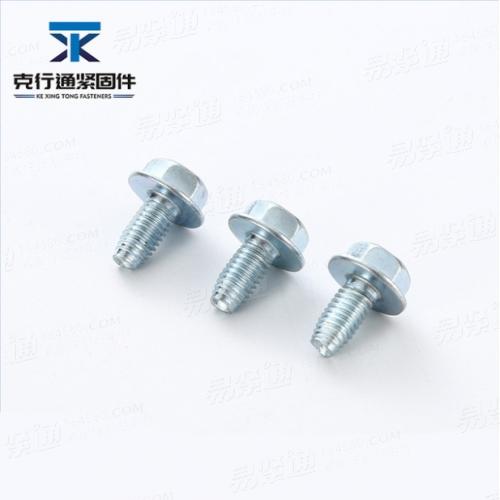 YJT4020镀锌外六角自攻锁紧螺钉 六角头自锁螺丝 五金机械配件