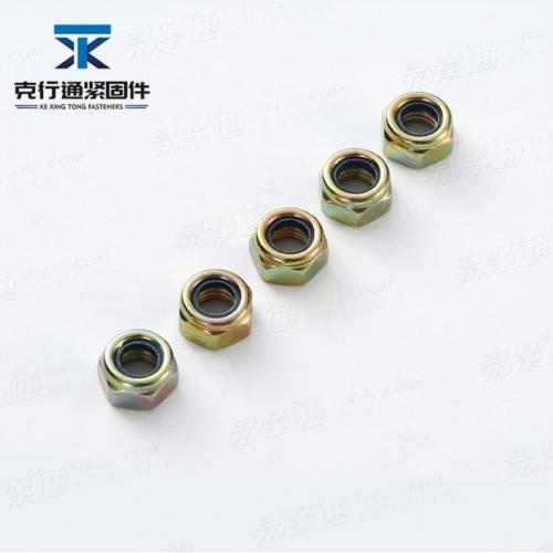 GB6182法蘭螺母 鐵片防松螺母 法蘭金屬鎖緊螺母 金屬自鎖螺母可定制