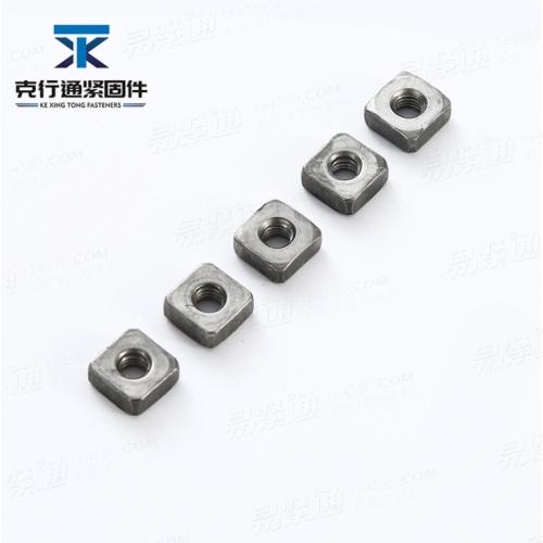 GB39方形螺母塊 沖壓四方螺母螺帽 緊固件壓鑄件 加工定制
