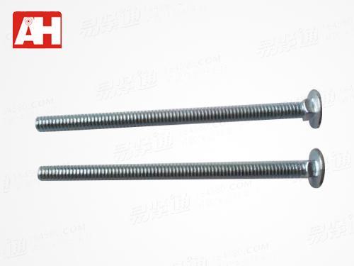 ANSI ASME B18.5-2008 加長鍍鋅美制大半圓頭方頸螺栓 冷镦 鍍藍白鋅