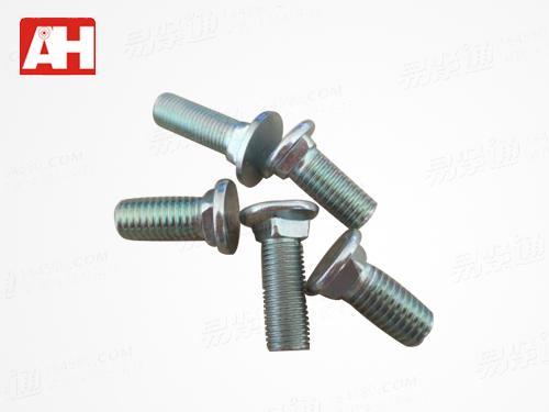 平圆头方颈螺栓CNS4425 冷镦工艺 镀环保彩锌