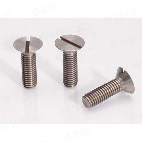 GB68沉頭一字螺釘钛合金開槽沉頭螺釘