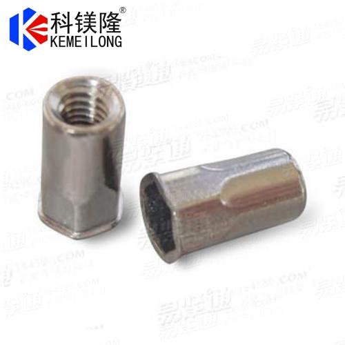 不锈钢120°小沉头半六角拉铆螺母