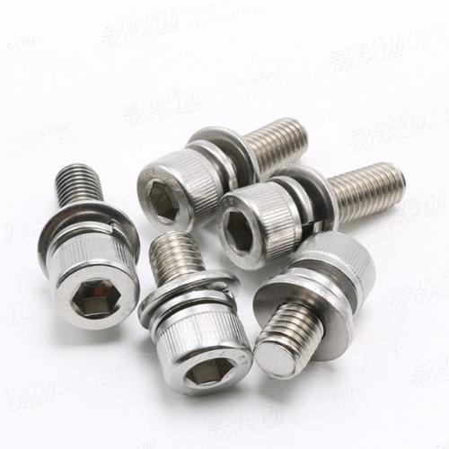 ANSI/ASME美標 18.13.1M不銹鋼內六角平彈墊組合