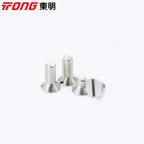 304/316不鏽鋼GB68開槽一字槽沉頭機螺絲釘