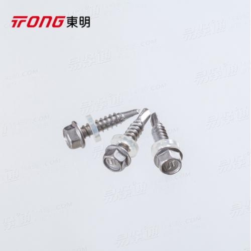 304/316不锈钢DIN7504K外六角法兰自攻自钻螺丝钉钻尾燕尾丝钢牙