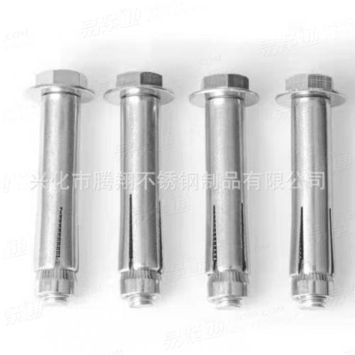 304不鏽鋼内置式膨脹螺絲外六角内膨脹螺栓内爆