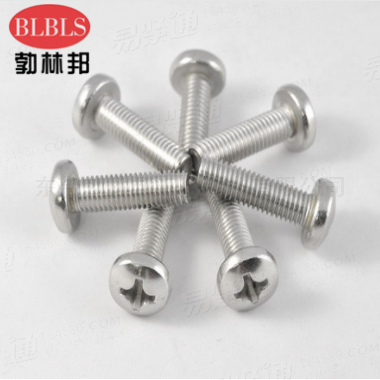 GB823不銹鋼十字槽小盤頭螺釘