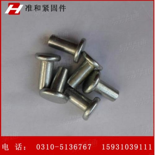 国标平头铆钉 微标4*8平头毛钉GB875平头半空心铆钉