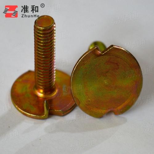 畚斗丝 牙口螺丝 双牙皮带螺栓 镀锌大帽螺杆DIN15237