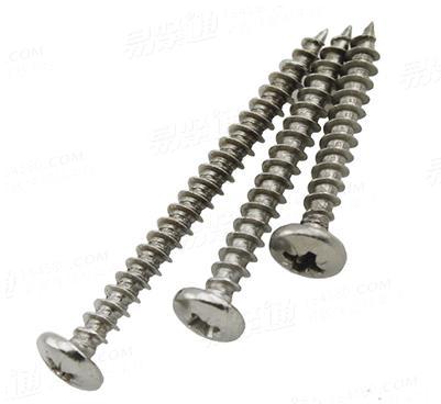 米字槽盘头塑料牙自攻钉（纤维板钉）