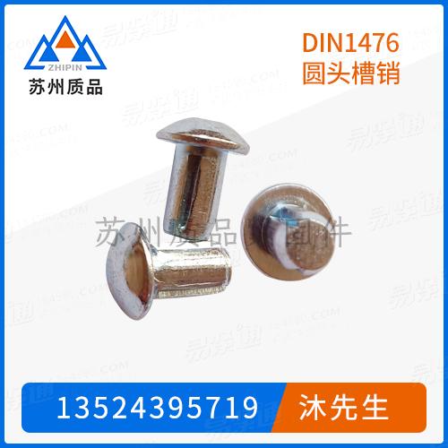 DIN1476圆头槽销GB13829.8、GB13829.3 (A)、ISO8746、ASME/ANSI B 18.8.100M (B18.8.9M T8)、EN28746、NF E 25-766