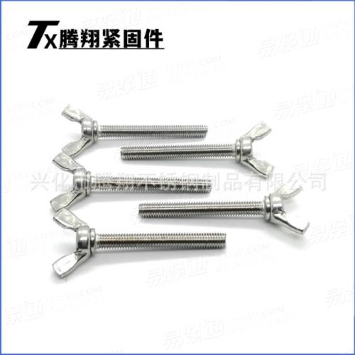 304不锈钢DIN316蝶形螺栓手拧羊角元宝螺丝翼形螺钉M3M4M5M6M8M10