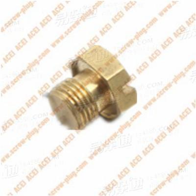 銅開槽六角頭螺塞