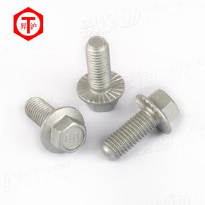 Q汽标代号 180 【六角法兰面带齿螺栓】