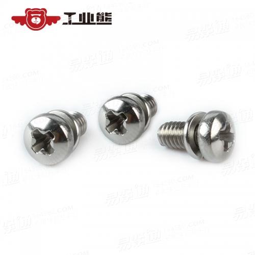 GB9074.3十字槽盤頭螺釘和彈簧墊圈組合件