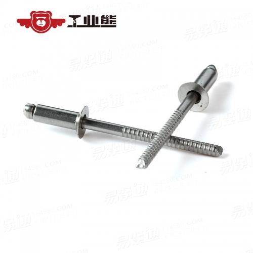 GB12617.4-2006 304洗光 开口型沉头抽芯铆钉 4X10