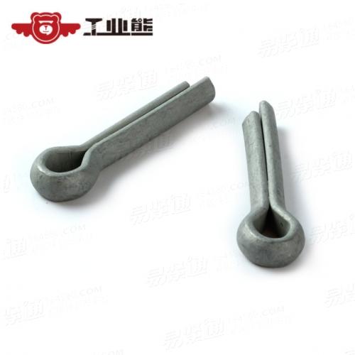 碳钢 镀达克罗500小时 开口弹簧销 发夹插销 GB91 ∮4*25 10*45