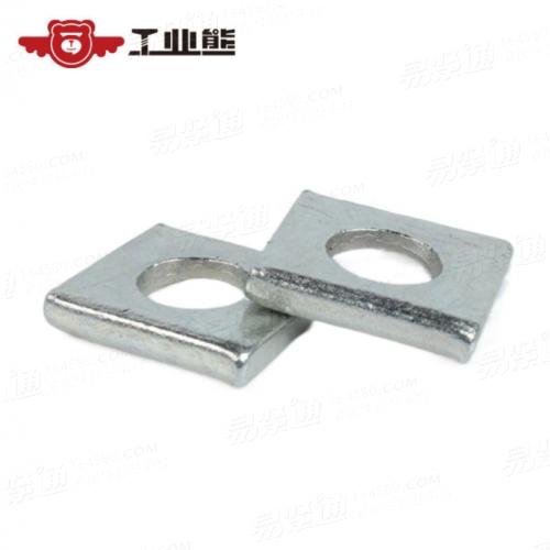 碳钢 蓝白锌 工字钢用方斜垫圈GB852 ∮12