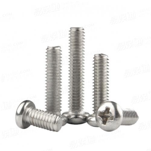 GB/T 823 - 2016 【十字槽小盤頭螺釘】材料：碳鋼、不銹鋼等；表面處理：本色、發(fā)黑、鍍鋅、洗白等