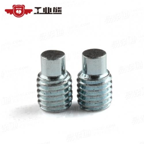 碳钢45H 镀蓝白锌72H 内六角圆柱端紧定螺钉 止付螺丝 DIN915