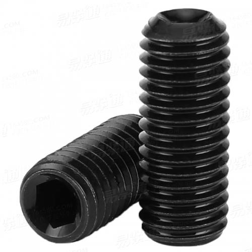 GB/T 80 - 2007 【内六角凹端緊定螺釘】材料：碳鋼、不鏽鋼等；表面處理：本色、發黑、鍍鋅、洗白等