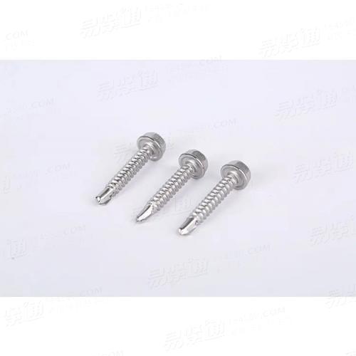 GB/T15856.4 - 2002 【六角法兰面自钻自攻螺钉】材料：碳钢、不锈钢等；表面处理：本色、镀锌、洗白等