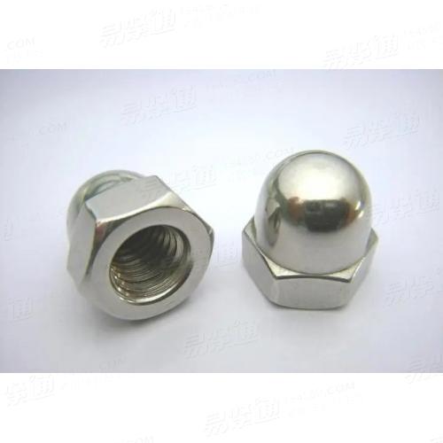 GB/T 923 - 2009 【六角蓋形螺母】材料：碳鋼、不銹鋼等；表面處理：本色、發黑、鍍鋅、洗白等