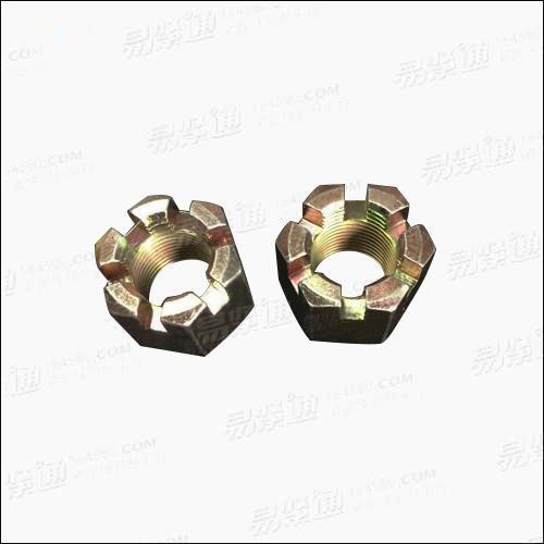 GB/T6178 - 1986 【1型六角開槽螺母 A和B級】材料：碳鋼、合金鋼、不鏽鋼等；表面處理：本色、發黑、鍍鋅、洗白等