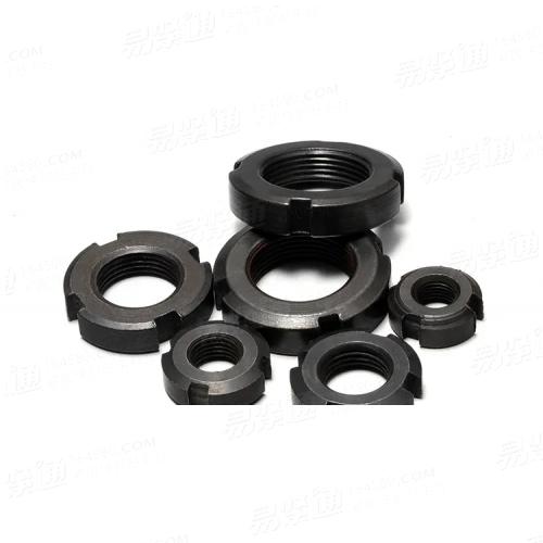 GB/T 812 - 1988 【圆螺母】材料：碳钢；表面处理：本色、镀锌等/军工，军品，国军标