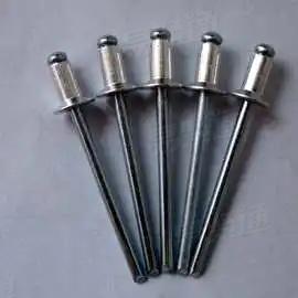 GB/T12617.1 - 2006 【開口型沉頭抽芯鉚釘 】材料：碳鋼+鋁合金等；表面處理：本色、發黑、鍍鋅、磷化等