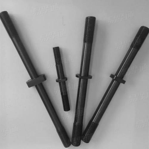 各種大螺柱 化工、壓力容器、石化用  20碳鋼、Cr-Mo合金鋼、Cr-Mo-V合金鋼、奧氏體不鏽鋼；表面處理：本色、發黑，電鍍，塗達克羅(Dacrotized)，塗特氟龍（PTFE）、YFluo（氟聚合物）塗覆、Xylan1425