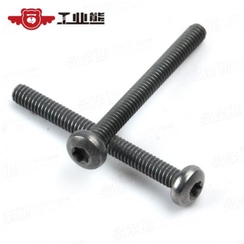 碳钢4.8级 镀银锌镍合金144小时 梅花型盘头螺钉 GB2672 M2*20
