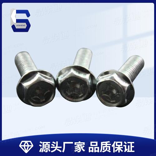 YJT4020三角锁紧螺钉 十字槽六角头带垫螺丝